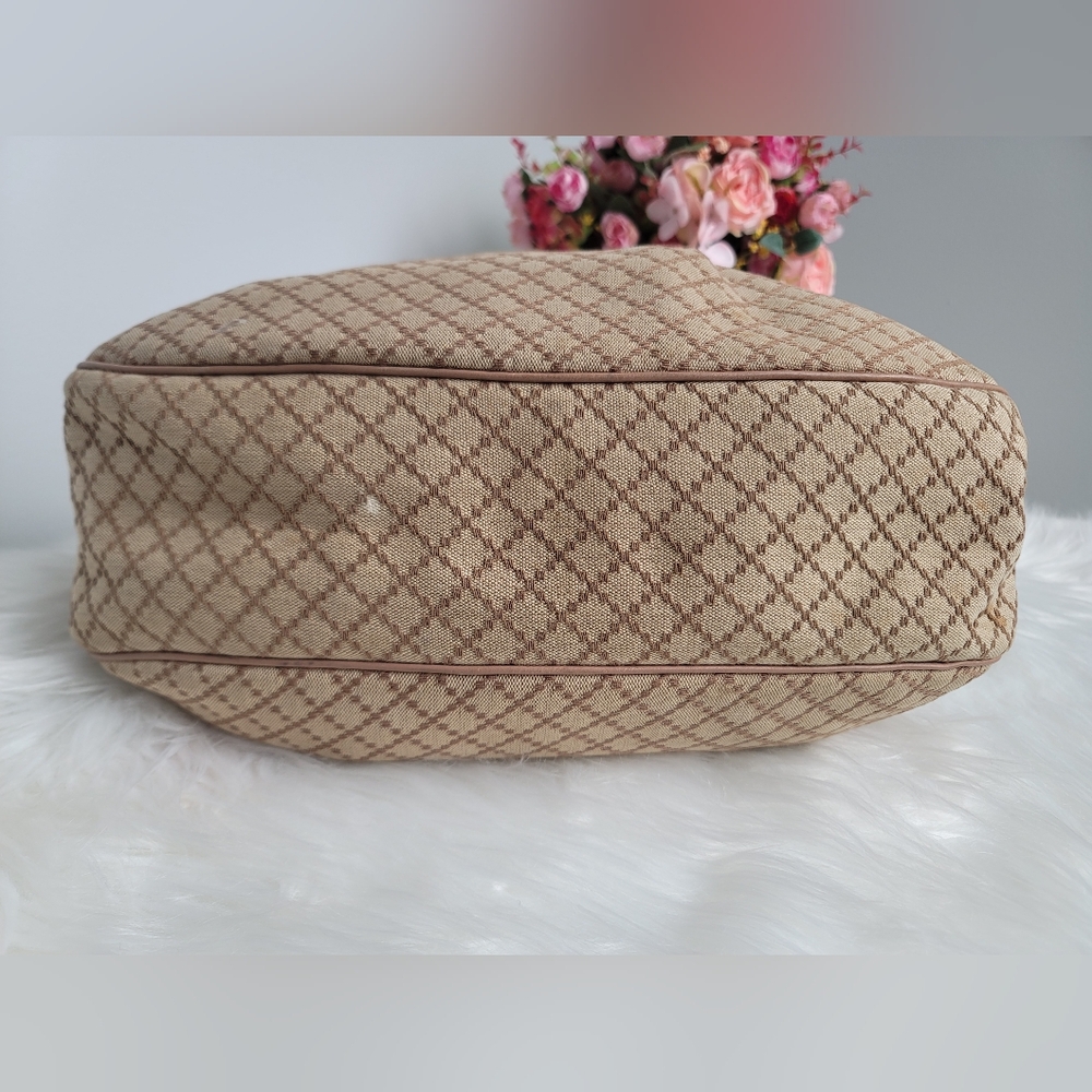 Gucci Beige/Pink Diamante Canvas And Leather Medium Sukey Hobo - Picture 6 of 17